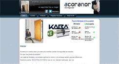 Desktop Screenshot of acoranor.com