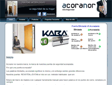 Tablet Screenshot of acoranor.com
